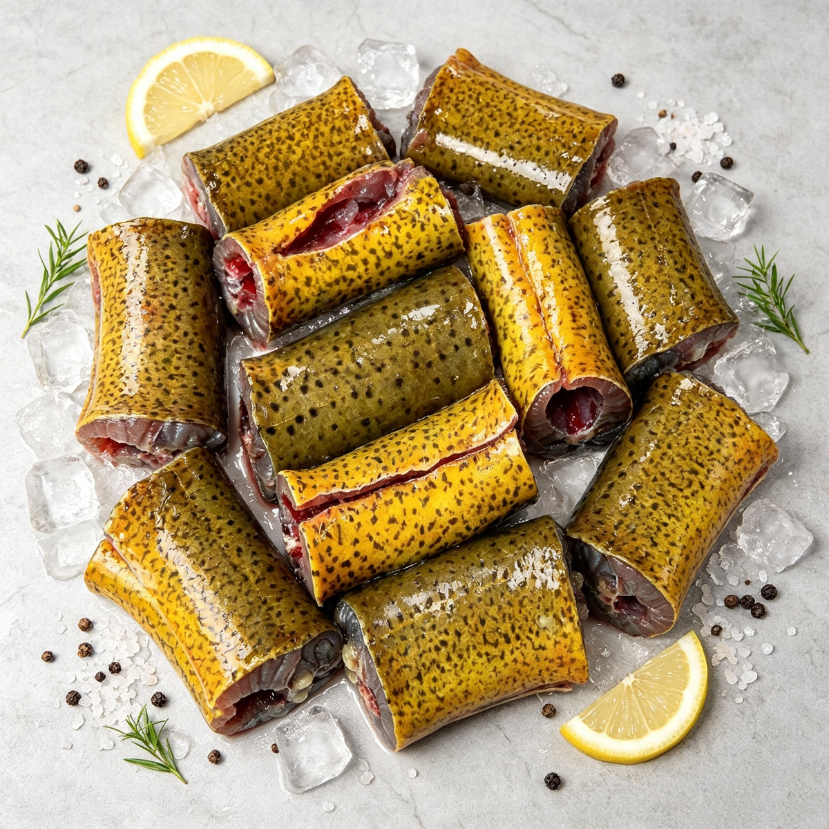 Frozen Cut Eel Pieces - Meaty Segments for Braise & Stew
